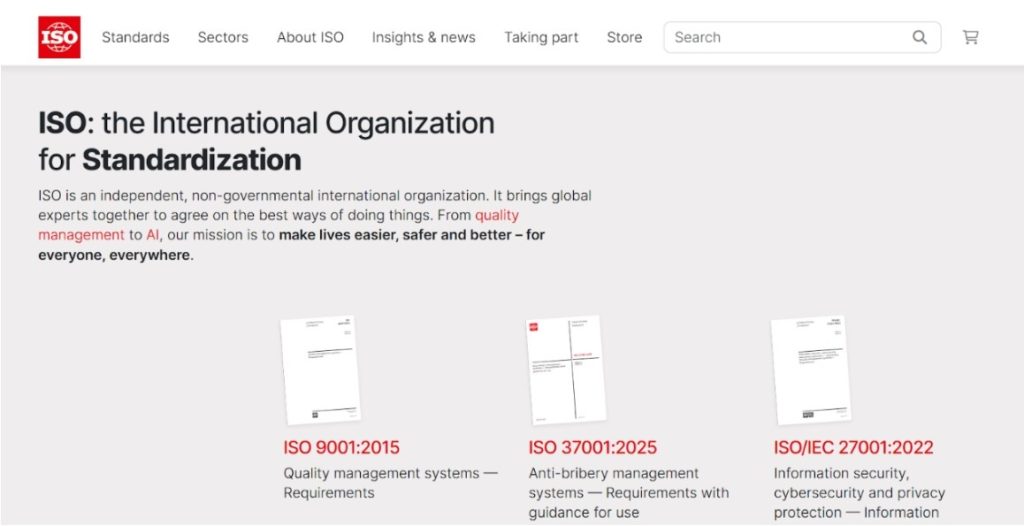ISO certifications ISO certifications