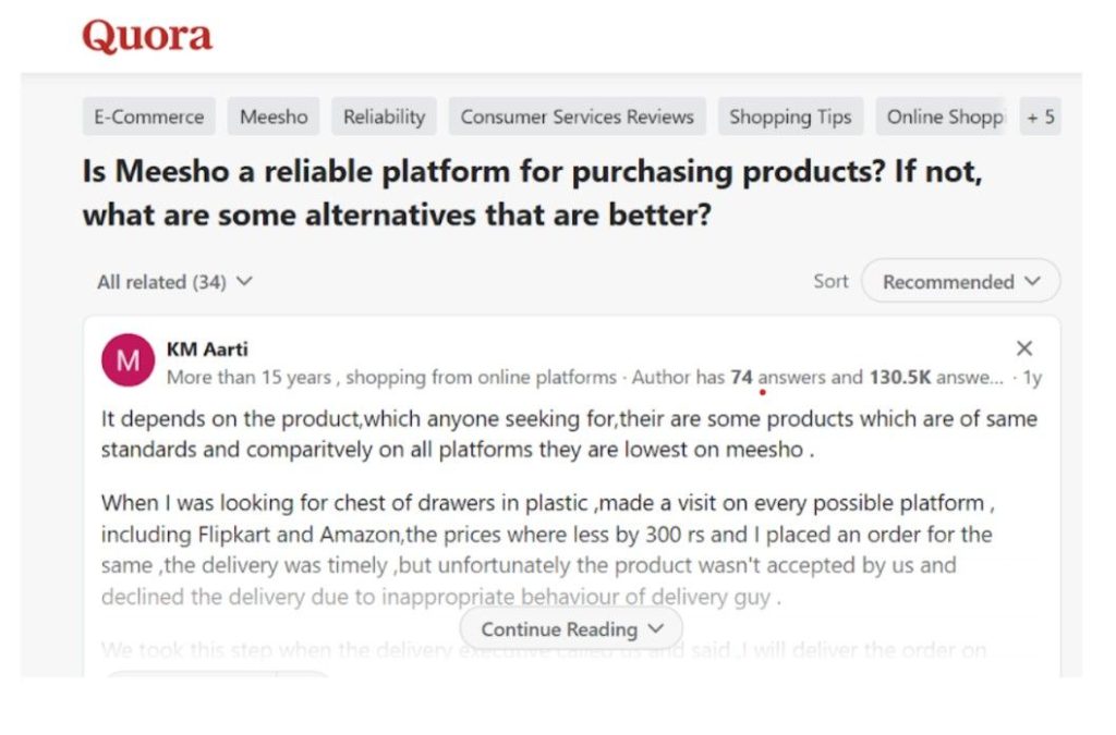 Meesho Quora Honest Reviews Meesho Quora Honest Reviews